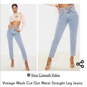 PLT Vintage Wash Cutout Jeans